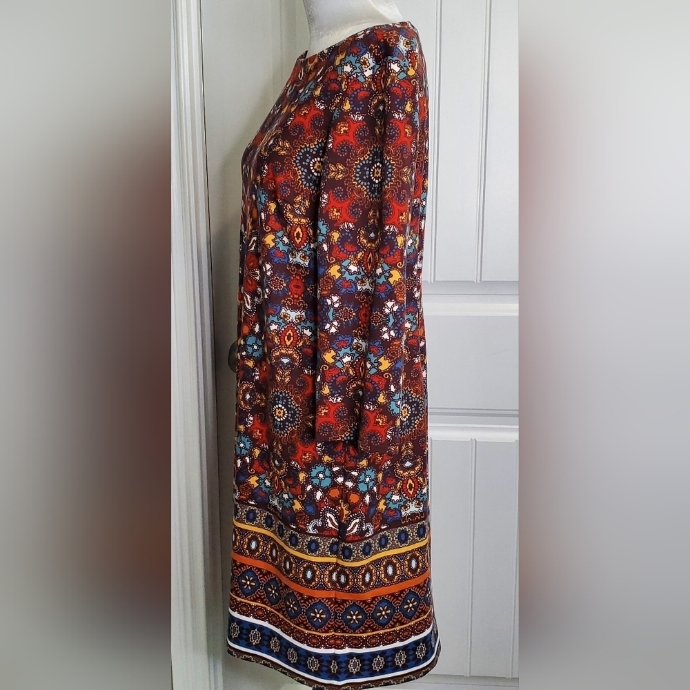 London Style Collection Print Dress. Sz 14 - Picture 2 of 11